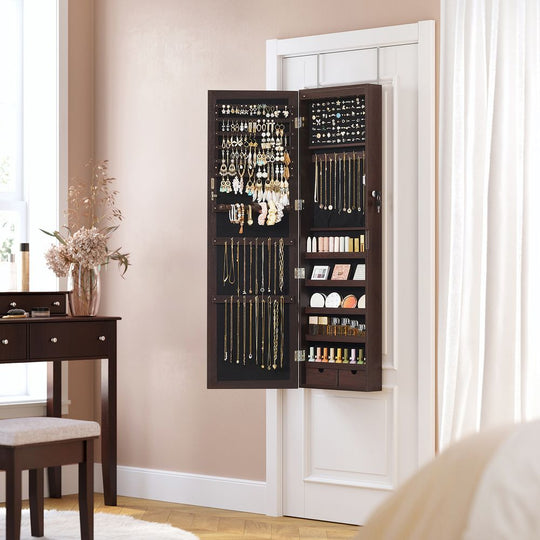 Jewelry Armoire Organizer | Full-Length Mirror Storage