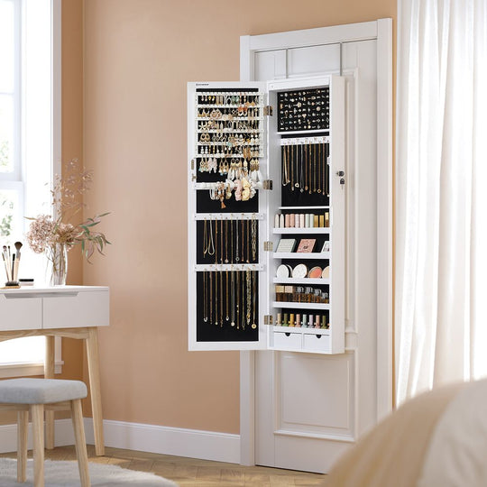 Jewelry Armoire Organizer | Full-Length Mirror Storage