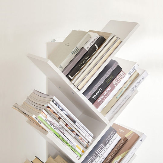 Tree Bookshelf | 9-Tier Space-Saving Corner Bookcase