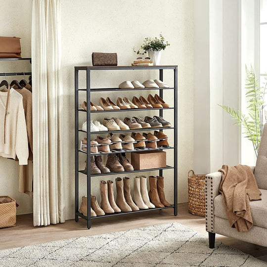 Industrial Shoe Rack | Multi-Tier Shoe Storage