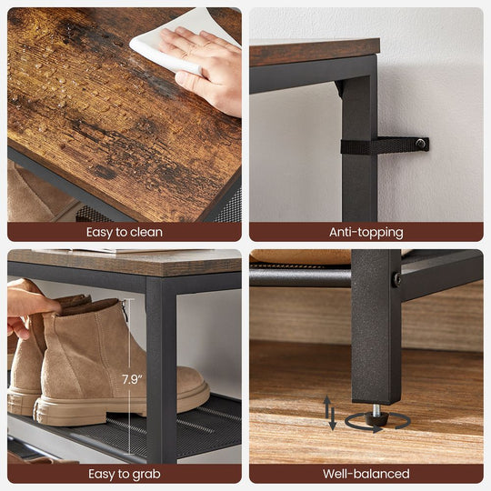Industrial Shoe Rack | Multi-Tier Shoe Storage
