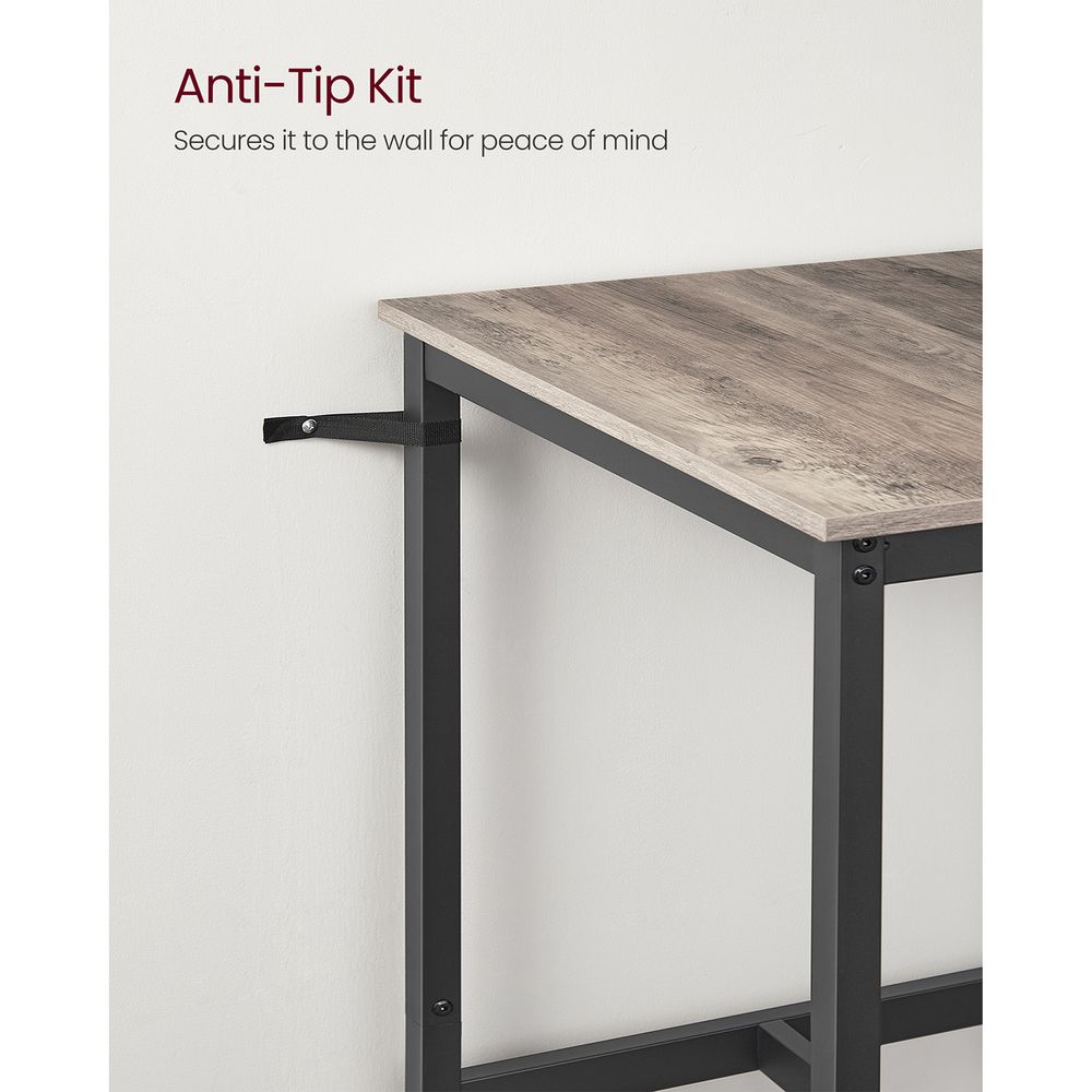 Square High Top Bar Table | Industrial Pub Table With Footrest