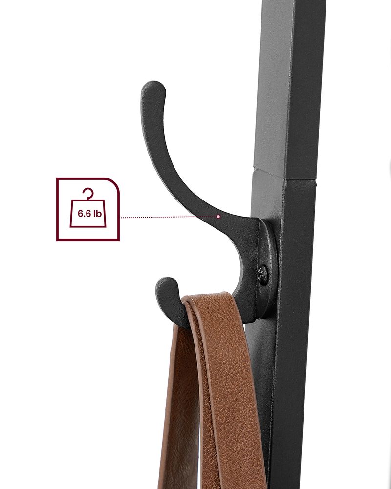Industrial Coat Stand | Entryway Organizer With Storage Shelves