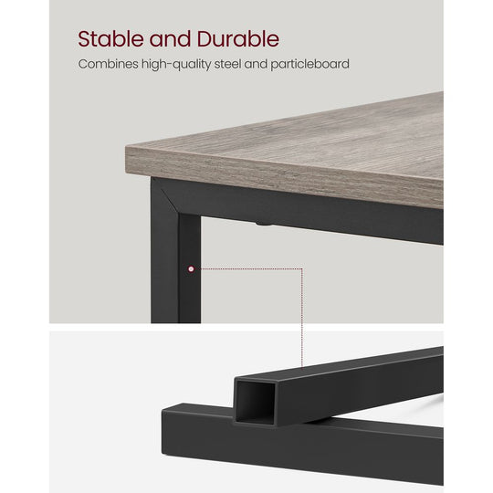Narrow End Table With Charging Station | Two Drawers And Open Shelf