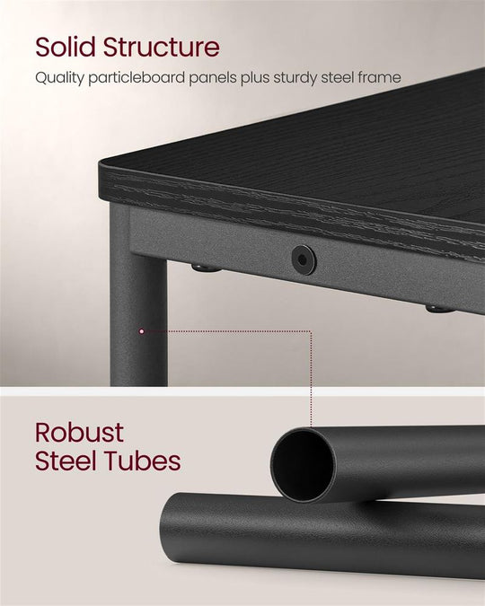 Narrow Side Table | 3-Tier Design With Charging Station