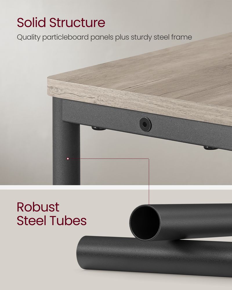 Narrow Side Table | 3-Tier Design With Charging Station