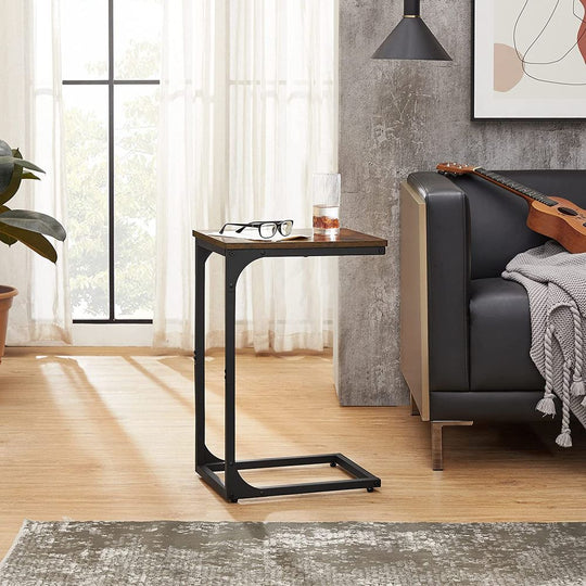 C-Shaped End Table | Slim Sofa and Bed Side Table