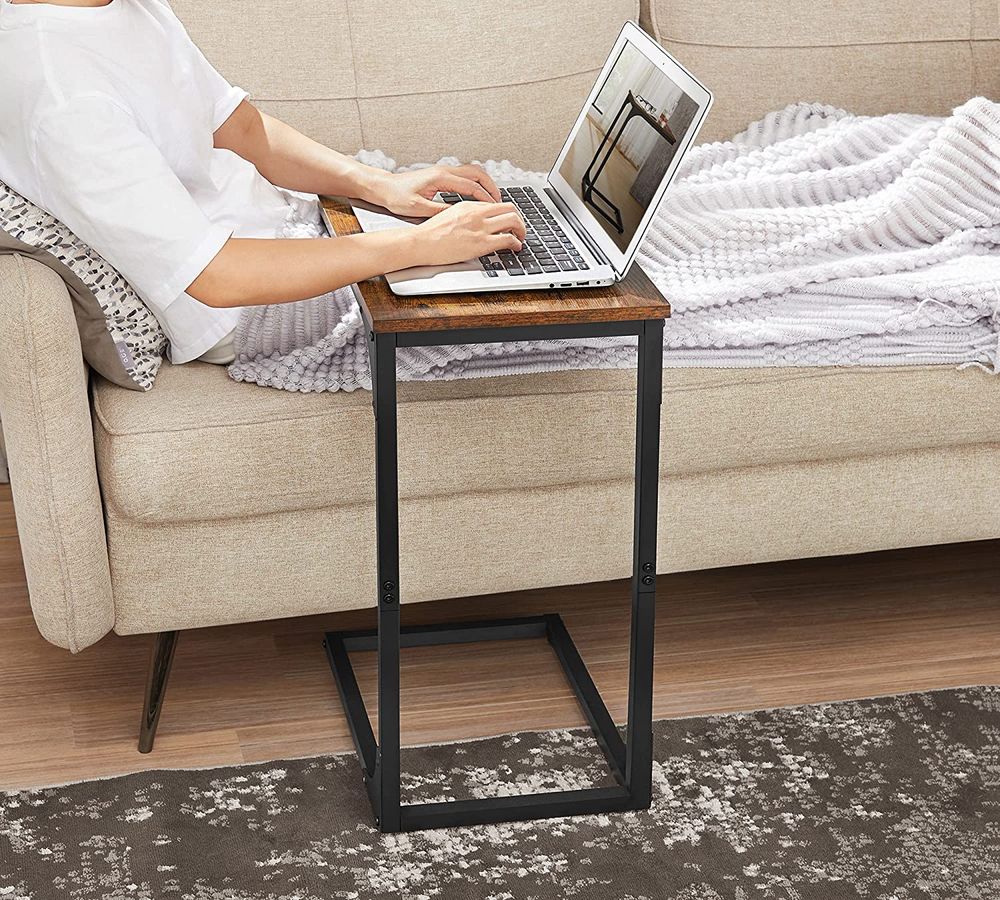 C-Shaped End Table | Slim Sofa and Bed Side Table