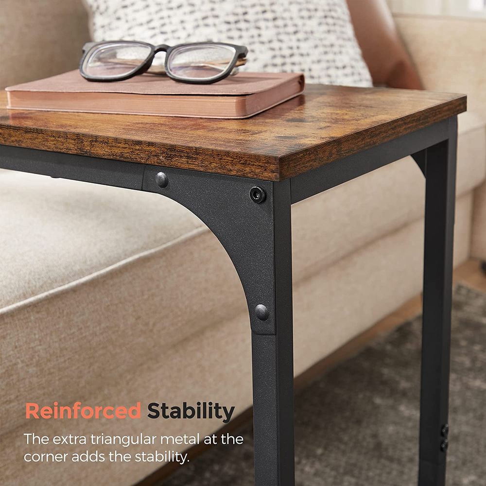 C-Shaped End Table | Slim Sofa and Bed Side Table