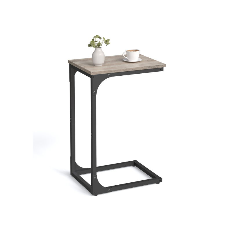 C-Shaped End Table | Slim Sofa and Bed Side Table
