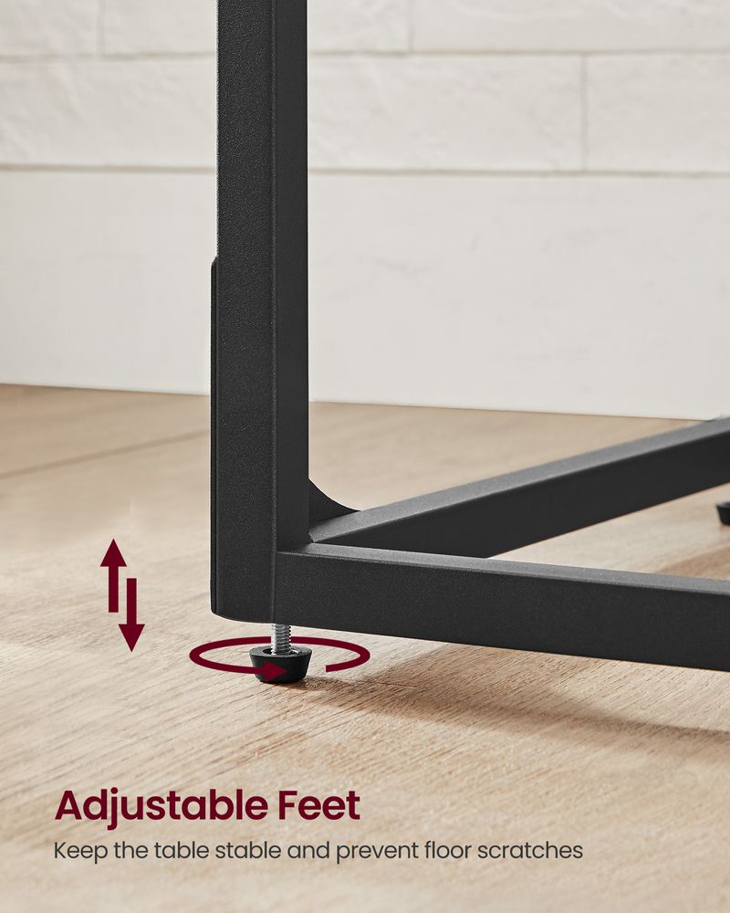C-Shaped End Table | Slim Sofa and Bed Side Table