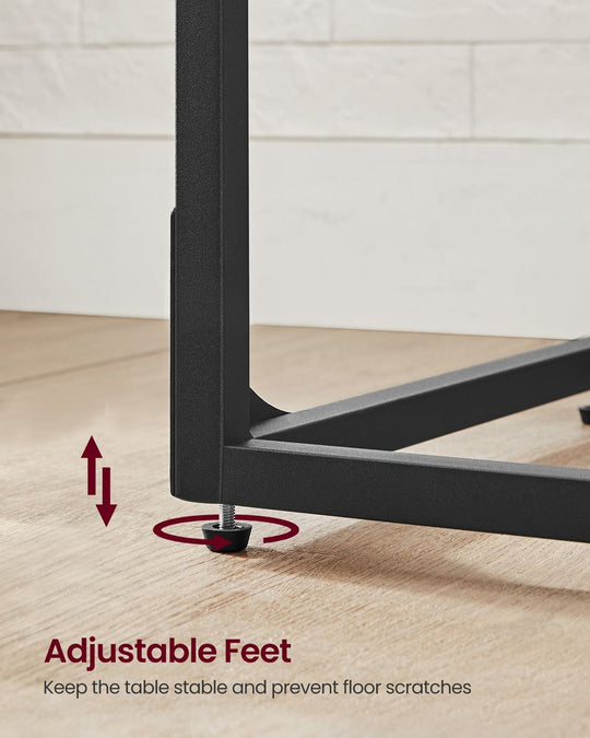 C-Shaped End Table | Slim Sofa and Bed Side Table