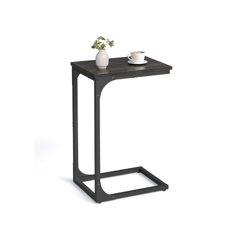 C-Shaped End Table | Slim Sofa and Bed Side Table