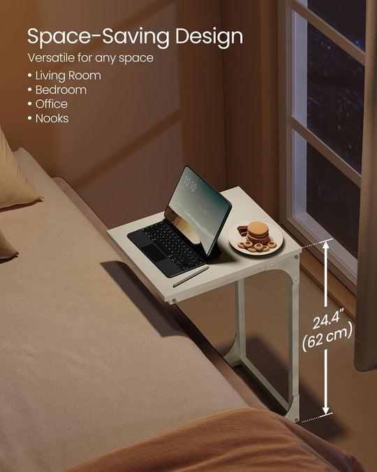C-Shaped End Table | Slim Sofa and Bed Side Table