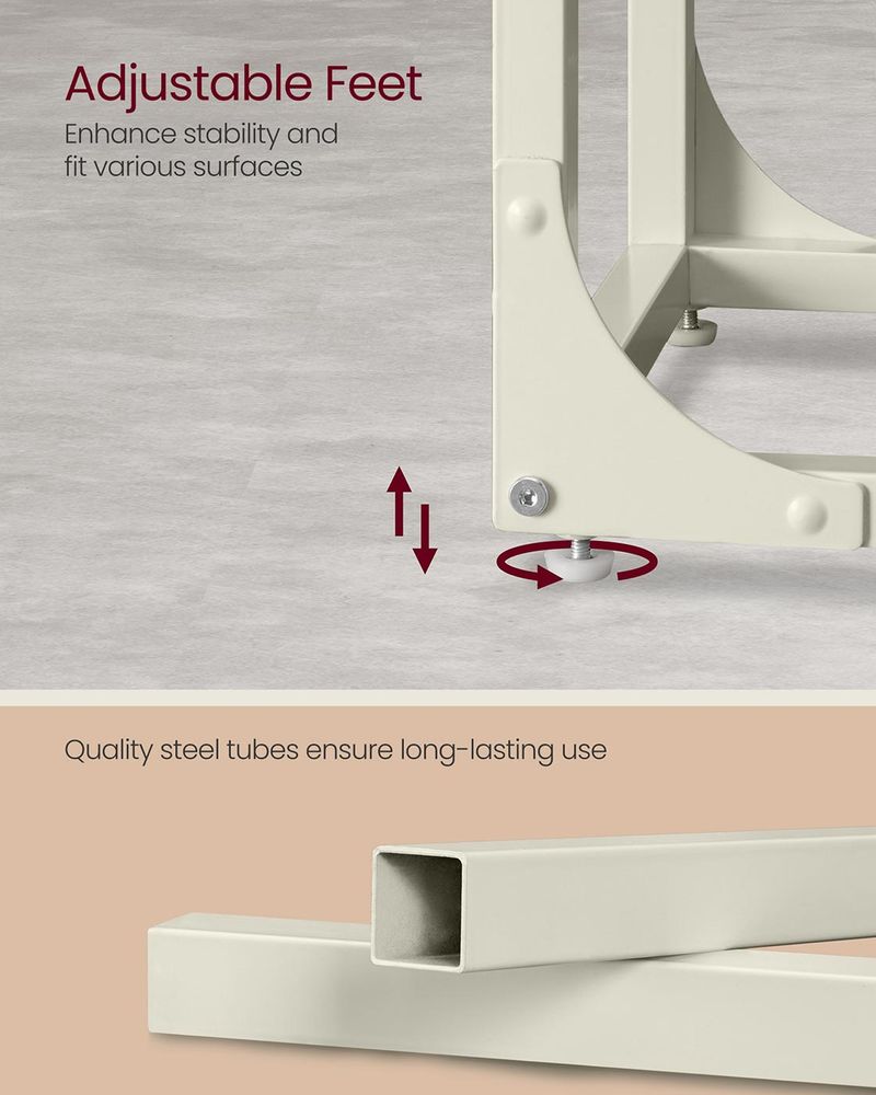 C-Shaped End Table | Slim Sofa and Bed Side Table