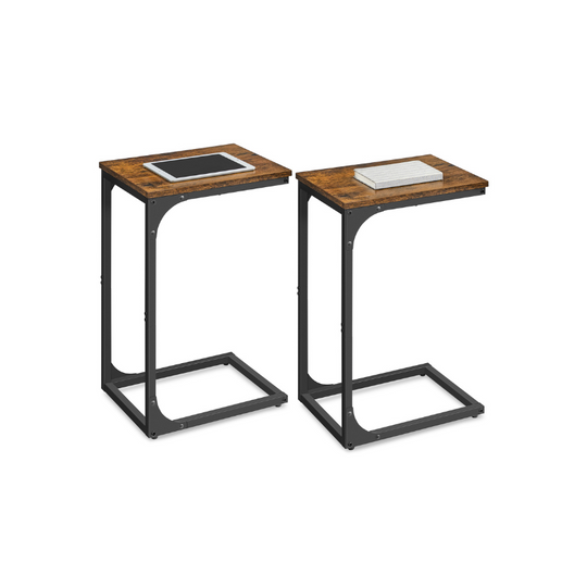 C-Shaped End Table | Slim Sofa and Bed Side Table