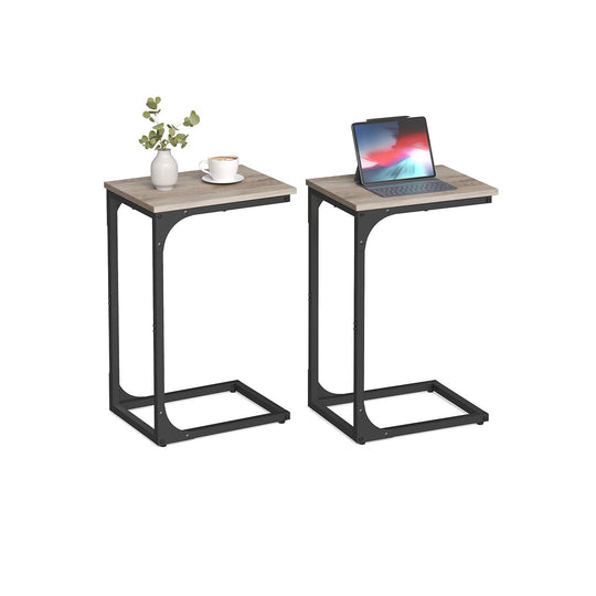 C-Shaped End Table | Slim Sofa and Bed Side Table