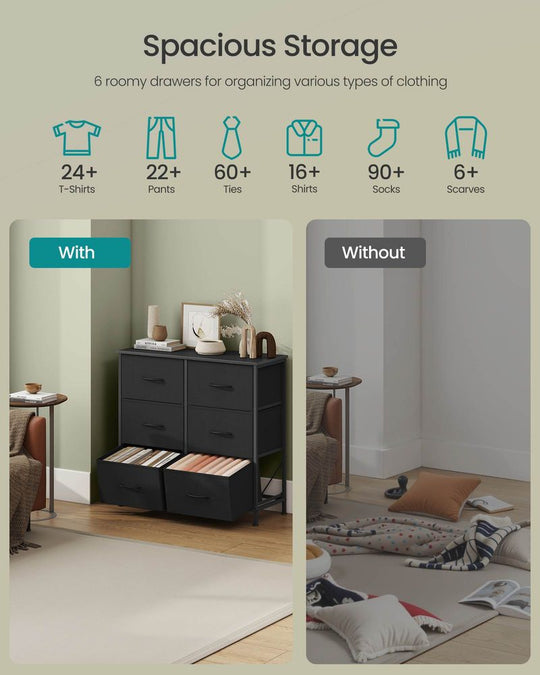 Bedroom Dresser | Multi-Drawer Storage Organizer TV Stand