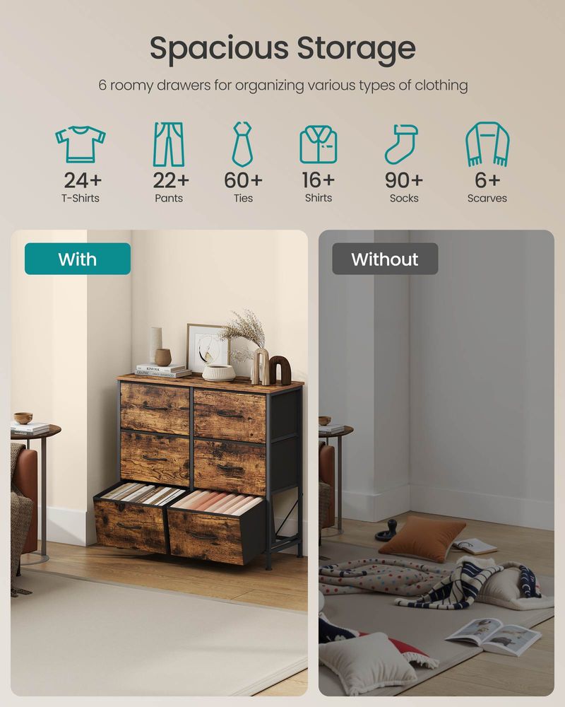 Bedroom Dresser | Multi-Drawer Storage Organizer TV Stand