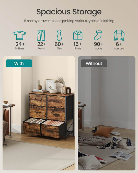 Bedroom Dresser | Multi-Drawer Storage Organizer TV Stand