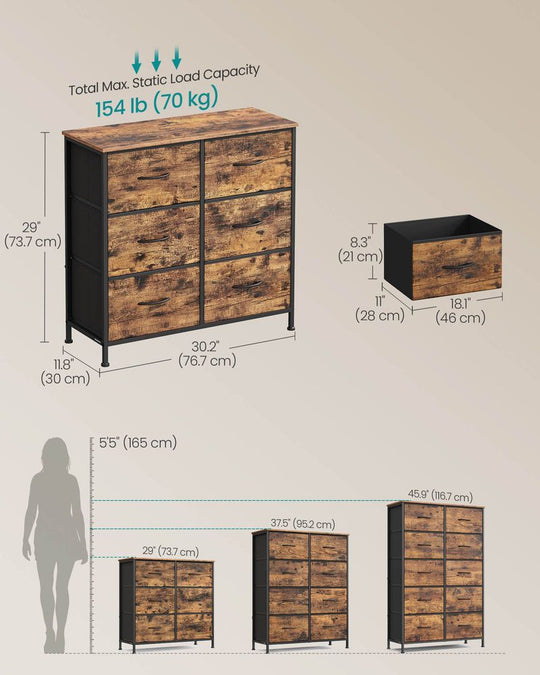 Bedroom Dresser | Multi-Drawer Storage Organizer TV Stand