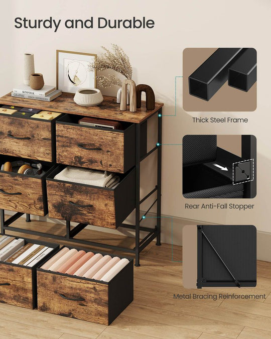 Bedroom Dresser | Multi-Drawer Storage Organizer TV Stand