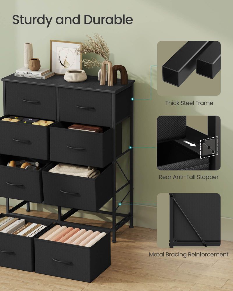 Bedroom Dresser | Multi-Drawer Storage Organizer TV Stand