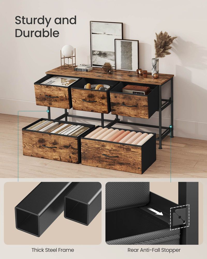 Bedroom Dresser | Multi-Drawer Storage Organizer TV Stand