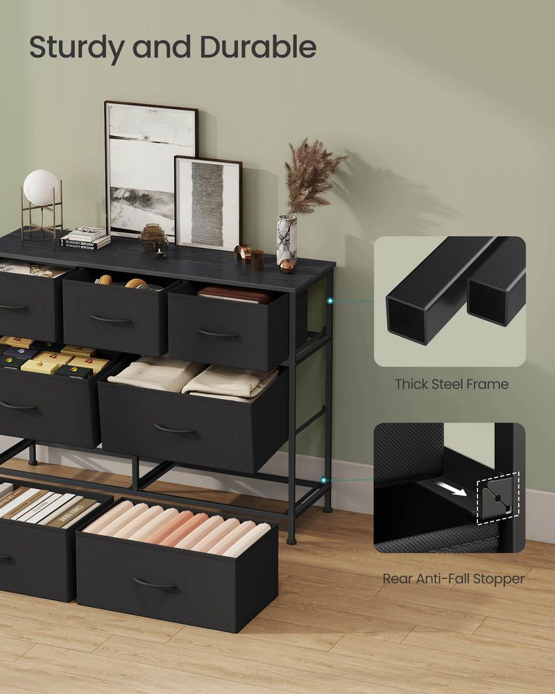 Bedroom Dresser | Multi-Drawer Storage Organizer TV Stand