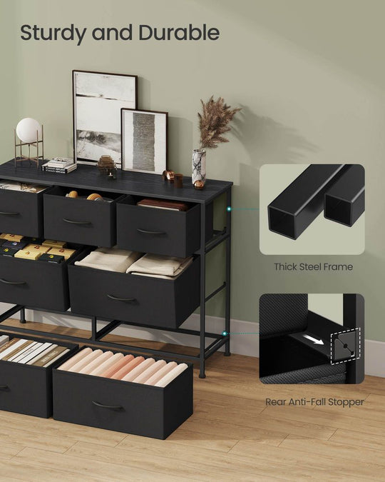 Bedroom Dresser | Multi-Drawer Storage Organizer TV Stand
