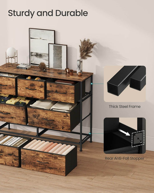 Bedroom Dresser | Multi-Drawer Storage Organizer TV Stand