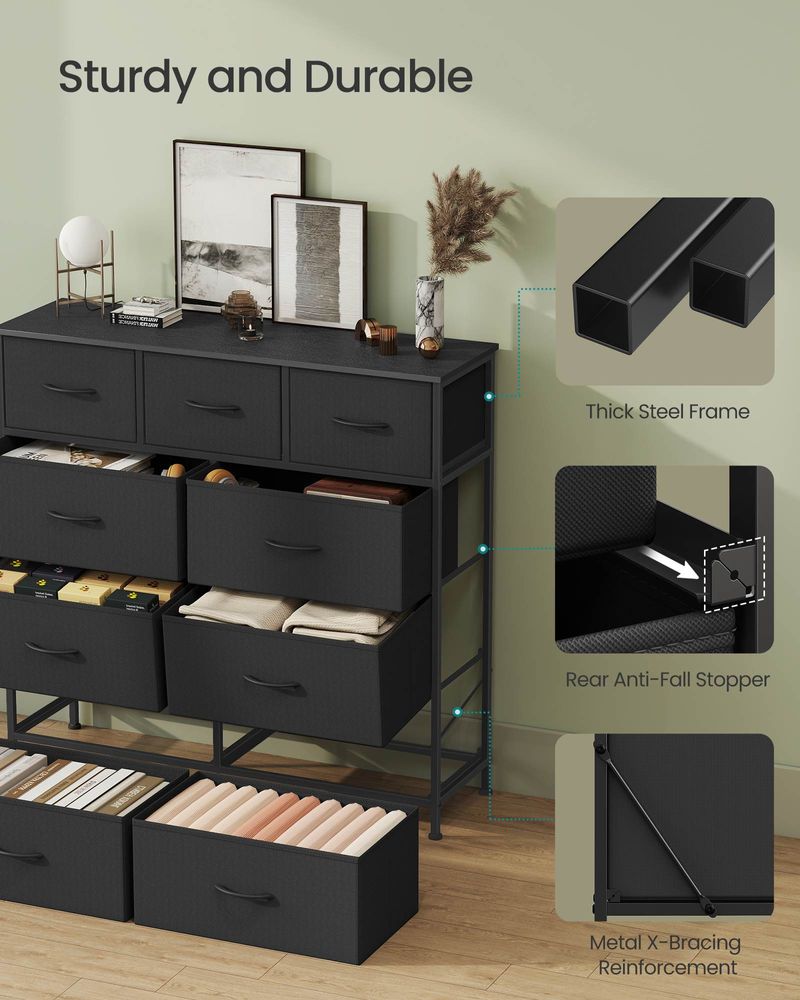 Bedroom Dresser | Multi-Drawer Storage Organizer TV Stand