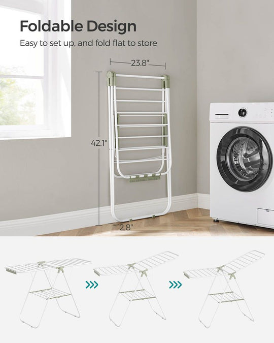 Heavy-Duty Drying Rack | Steel Rack With Sock Clips