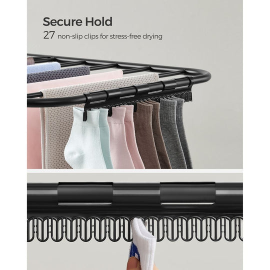 Foldable Clothes Drying Rack | 2-Level Rack With Adjustable Wings