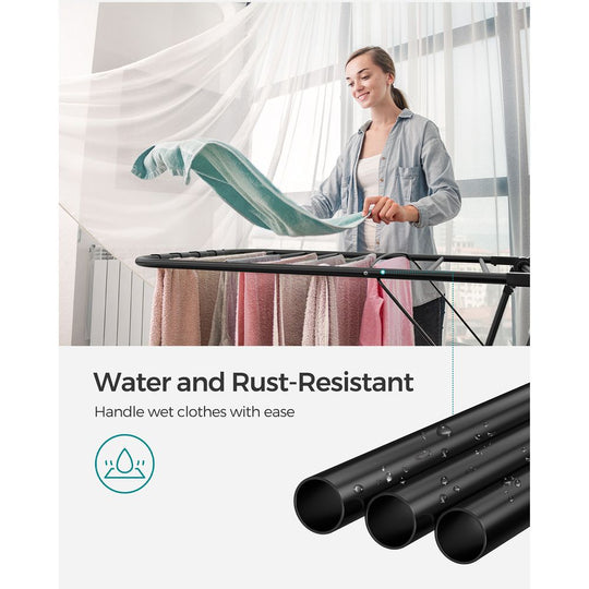 Foldable Clothes Drying Rack | 2-Level Rack With Adjustable Wings