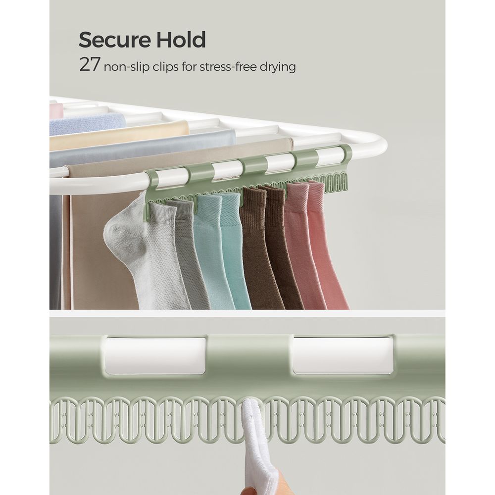 Foldable Clothes Drying Rack | 2-Level Rack With Adjustable Wings