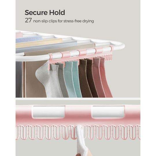 Foldable Clothes Drying Rack | 2-Level Rack With Adjustable Wings