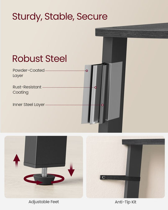 Corner Shelf Stand | 4-Tier Floor Storage Shelving
