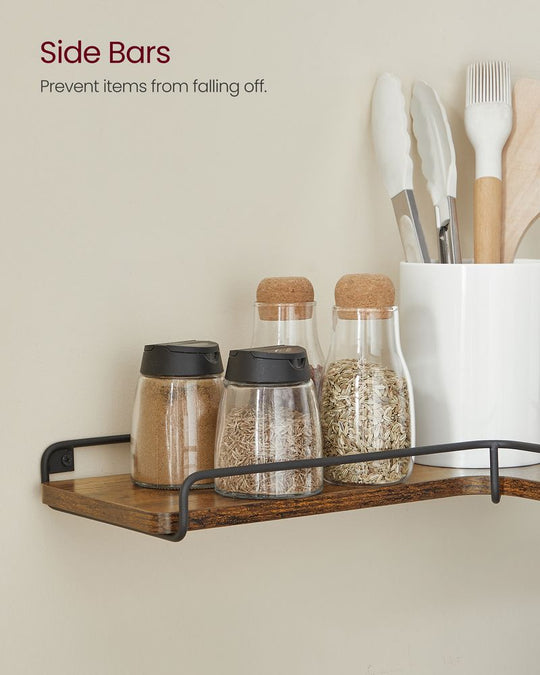 Corner Floating Shelves | Set of 2 Wall-Mounted Storage