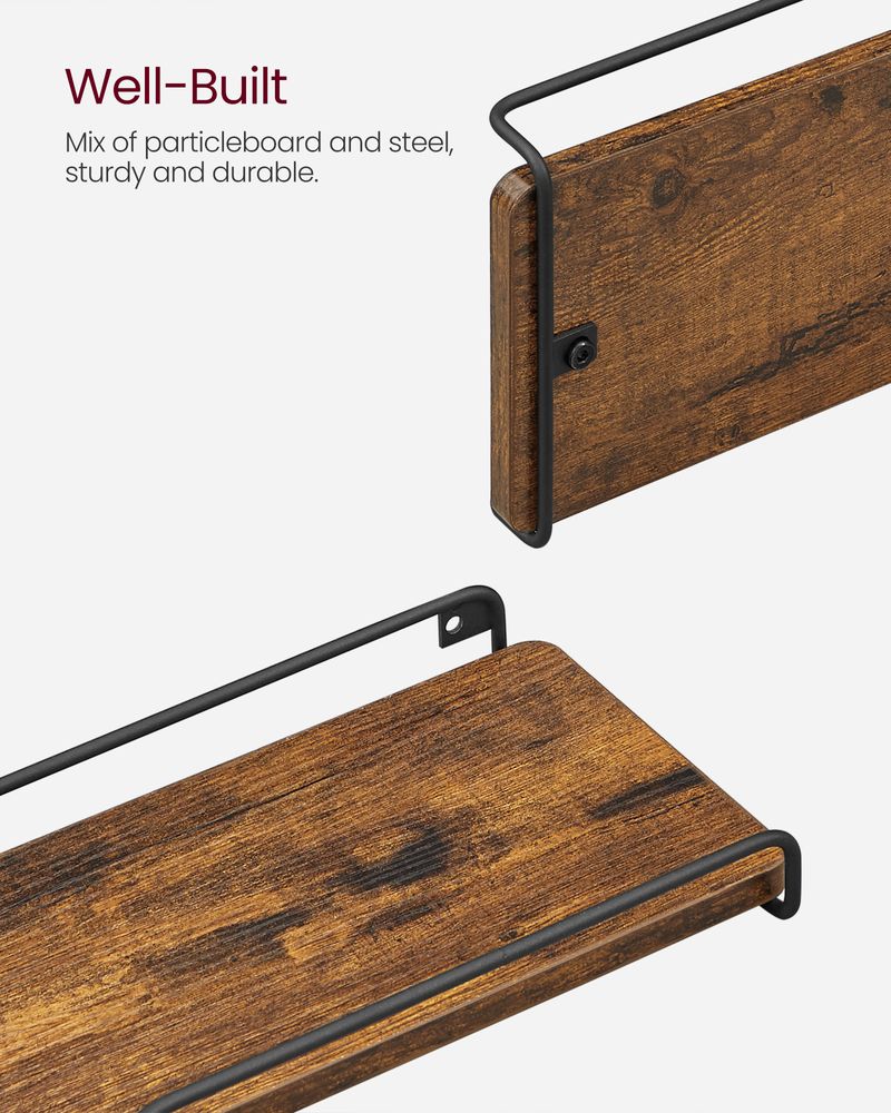 Corner Floating Shelves | Set of 2 Wall-Mounted Storage