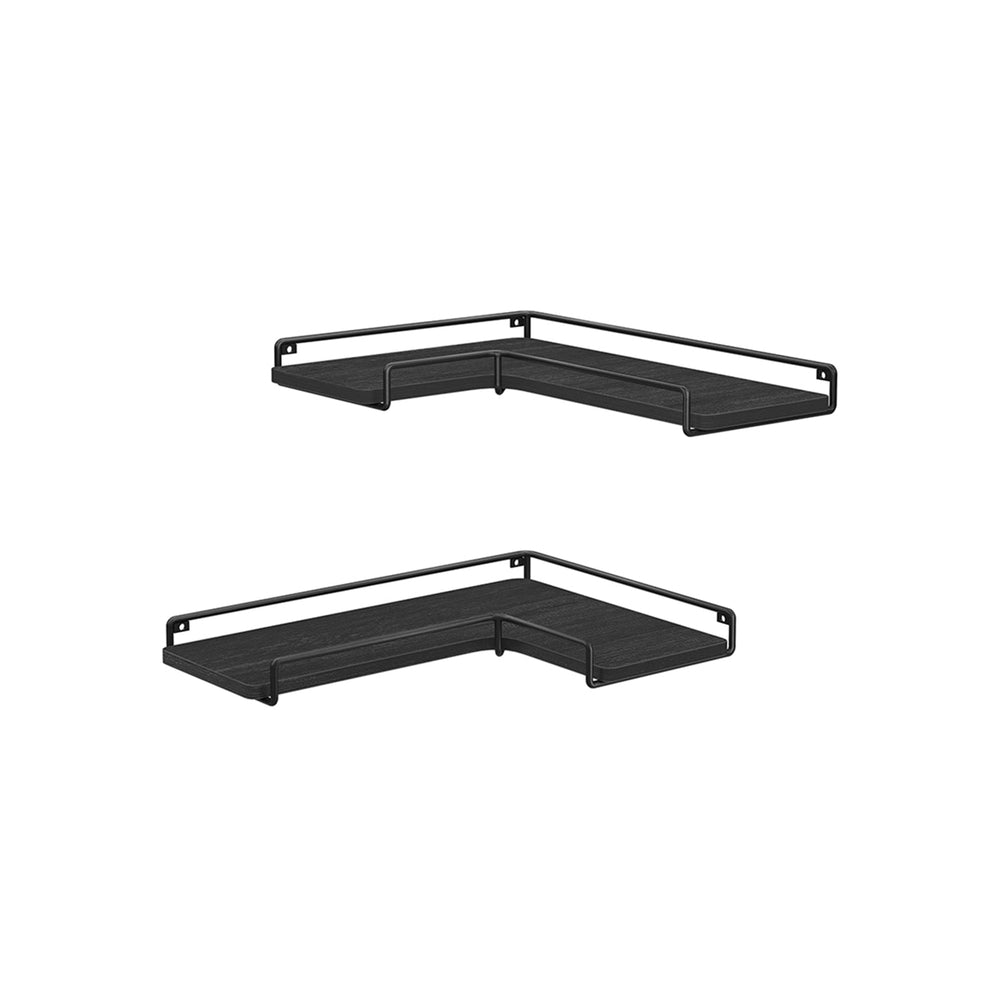 Corner Floating Shelves | Set of 2 Wall-Mounted Storage