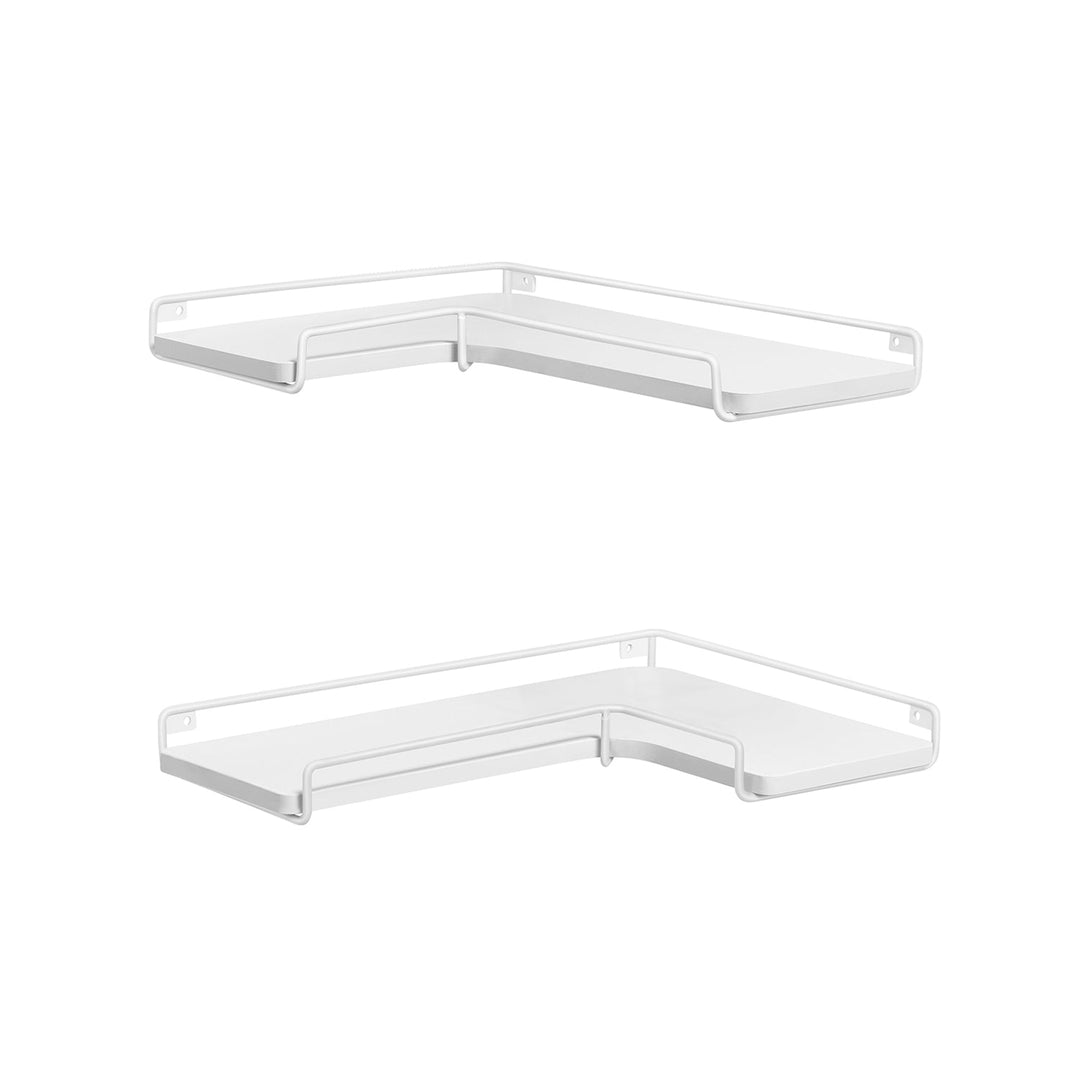 Corner Floating Shelves | Set of 2 Wall-Mounted Storage