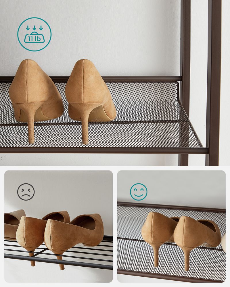 Eight Tier Shoe Rack | Metal Organizer For Large Collections