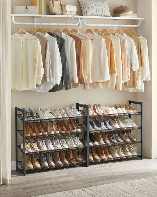 Eight Tier Shoe Rack | Metal Organizer For Large Collections