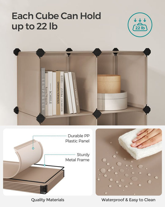 Modular Cube Storage Organizer | DIY Plastic Shelving Unit