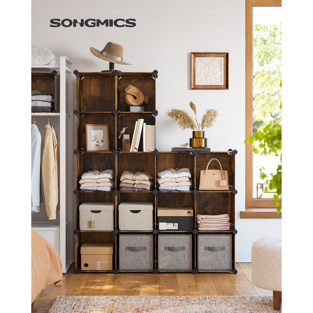 Modular Cube Storage Organizer | DIY Plastic Shelving Unit