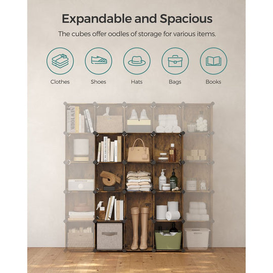 Modular Cube Storage Organizer | DIY Plastic Shelving Unit