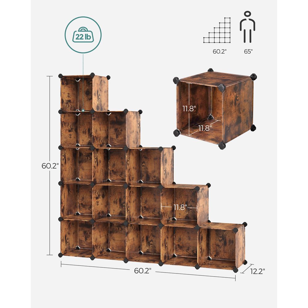 Modular Cube Storage Organizer | DIY Plastic Shelving Unit