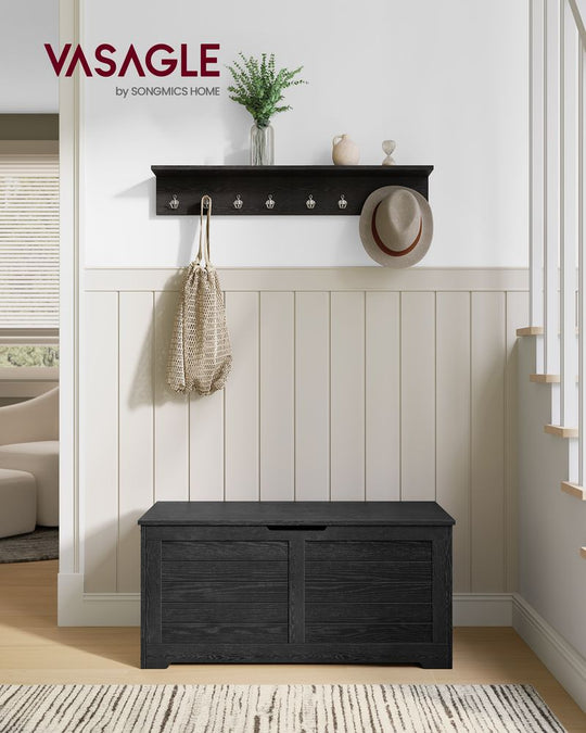 Storage Chest Bench | Multi-Purpose Lid Storage With Safety Hinges