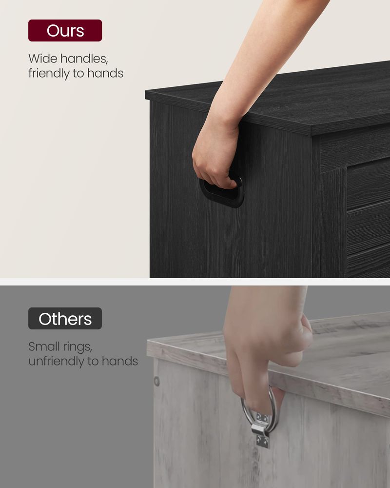 Storage Chest Bench | Multi-Purpose Lid Storage With Safety Hinges
